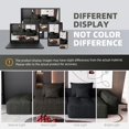 thumbnail image 6 of BISHE Modern Oversized Modular Sectional Sofa with Ottoman, Chaise Lounge, Armrest, 4 Pillows, Sparkling Chenille Fabric, 4 PCS DIY Tufted Sofa, No Assembly Required, Black, 6 of 9