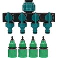thumbnail image 4 of 4 Way Water Tap Splitter With Quick Connectors, 1" 3/4" 1/2" Garden Hose Adapter (type1), 4 of 5