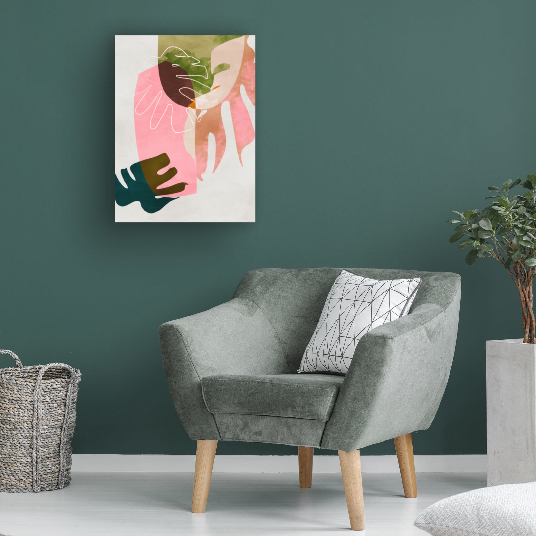 Trademark Fine Art Ana Rut Bre Leaves cut out Canvas Wall Art