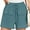 Grey Blue, variant on Chiclily Womens Lightweight Shorts Deep Gray S Casual Summer Wide-Leg Shorts Waffle Knit Drawstring Shorts with Pockets