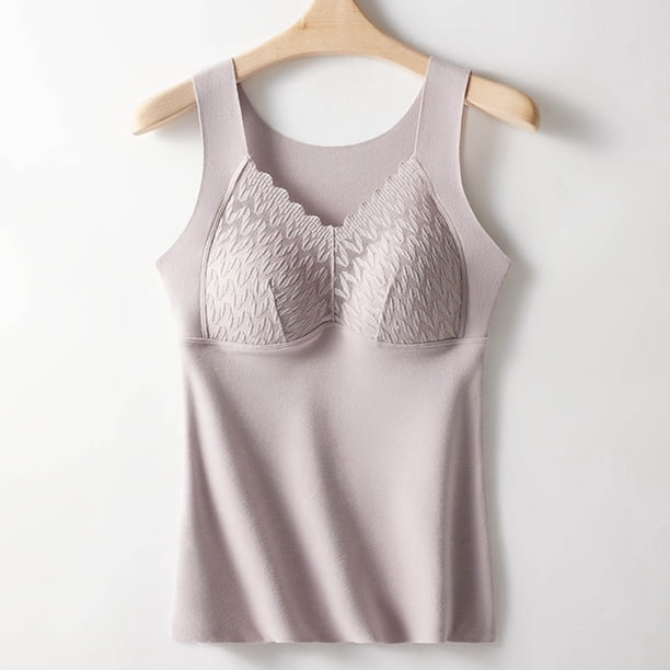 Ropa interior térmica para mujer, de invierno, con autocalentamiento, de encaje, cálida y sin costuras, de forro polar, resistente al frío.