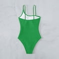 thumbnail image 5 of WXLWZYWL Women's Sexy One Piece Bathing Suits One Shoulder Swimsuits Slimming Mesh Swimwear, 5 of 6