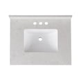 thumbnail image 4 of Amalfi 31"W x 22"D Engineered Marble Vanity Top with Rectangular Undermount Bowl, 4 of 5
