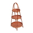 thumbnail image 4 of WLPZXP Bamboo Woven Fruit Basket Standing Tray Holder for Kitchen Table Living Room 3 Layers 45cmx22cm, 4 of 9