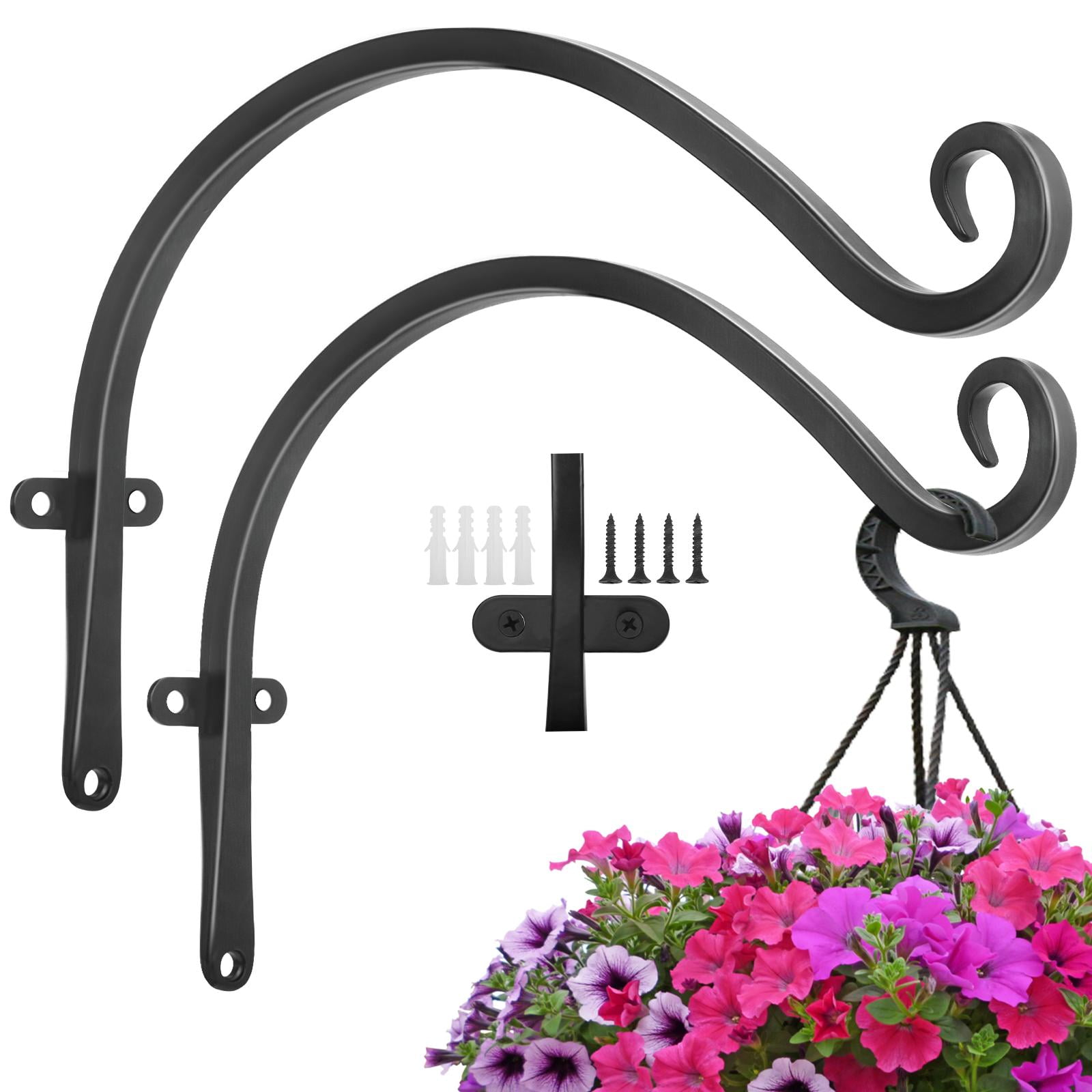 Idzo Heavy Duty Plant Hanger Bracket, 12 in Plant Hook Outdoor, 37.5