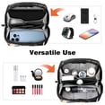 thumbnail image 6 of Crow Digital Pouch Oxford Cloth Waterproof Storage Bag Collapsible Cable Organizer Wire Cord Holder 5.9x9.44x3.14 in, 6 of 6