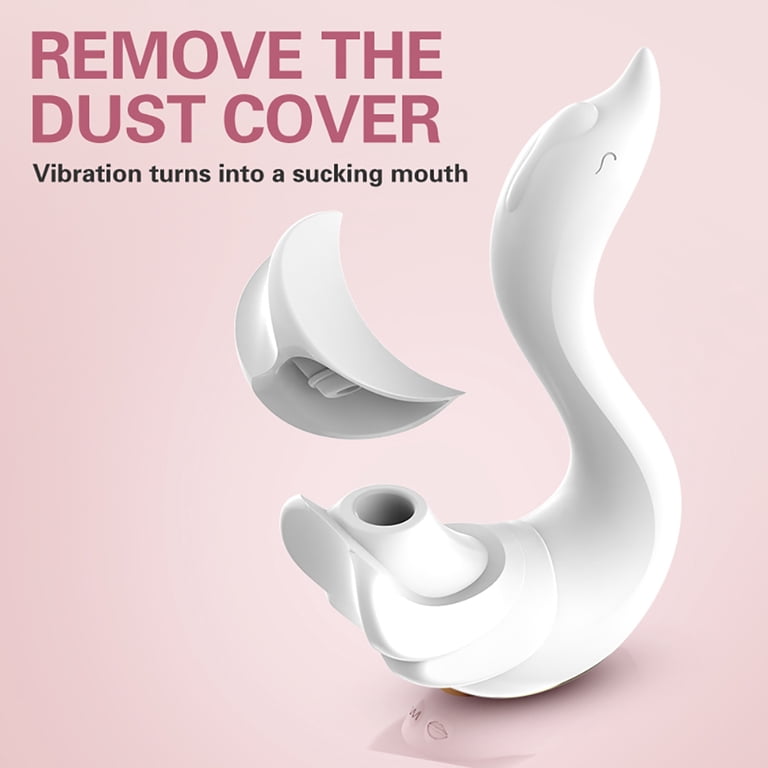 White Swan Shaped Sucking Vibrator,6 Sucking & Vibrating Mode Clitoral  Stimulator,G-spot Vibrator Nipple Sex Toys Adult Sex Toys for Women  Pleasure
