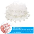 thumbnail image 3 of Uxcell 5 Yard  8mm OD 1.06" Wide Faux Pearl Lace Ribbon White 5Pack, 3 of 5