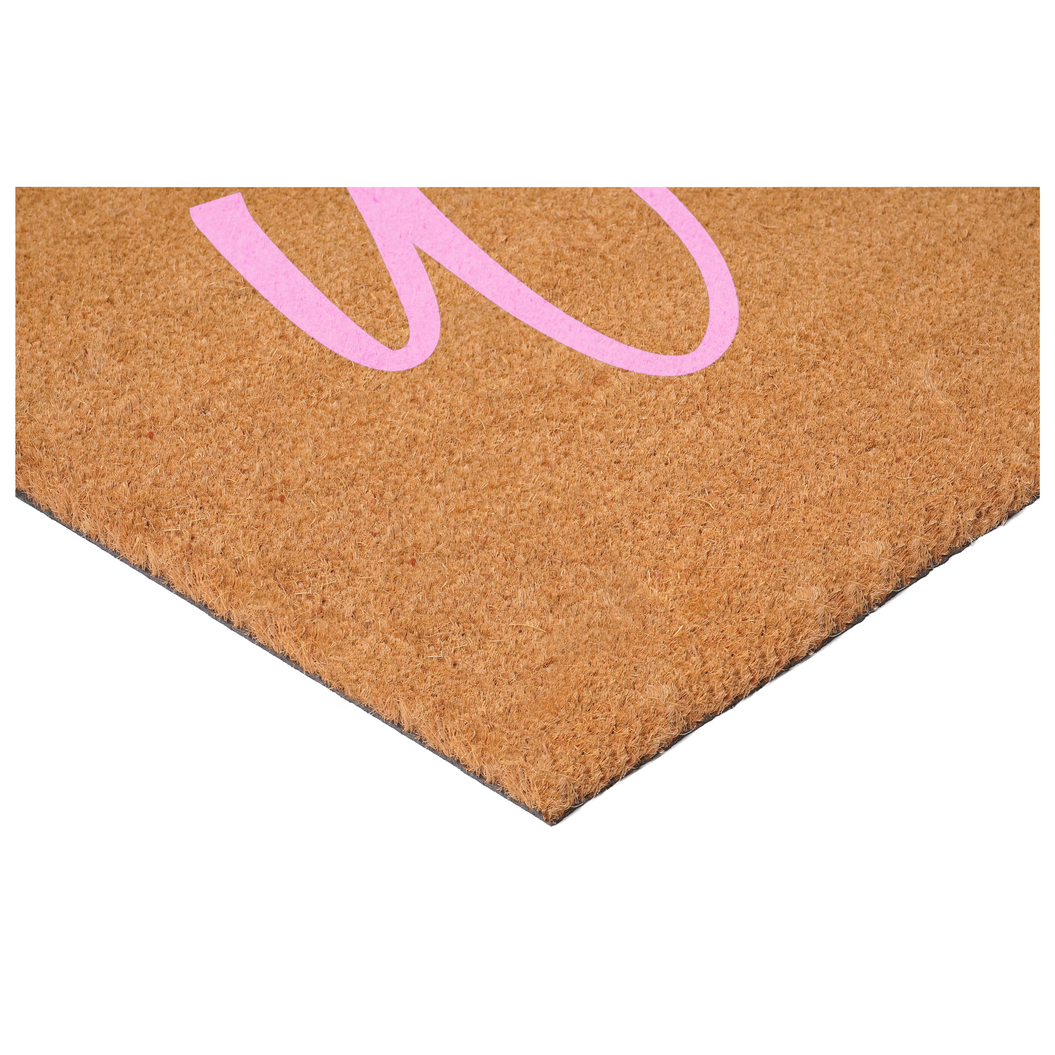 Calloway Mills 116202436 Cursive Welcome Doormat, 24" x 36", Pink