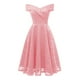 thumbnail image 1 of Vestido de encaje de la vendimia del nuevo bordado de las mujeres fuera del hombro Vestido de f Abanopi Vestido, 1 of 7