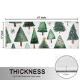 thumbnail image 5 of Kitchen Rugs Sets Of 2,White Christmas Tree Pattern Anti Fatigue Kitchen Mat Rugs Non Slip Washable,Decorative Kitchen Floor Mats for Kitchen,Sink,Laundry,17"X47", 5 of 5