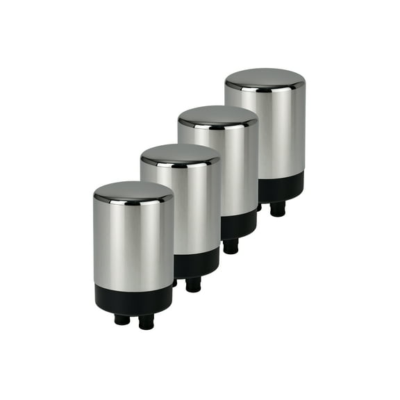 Nispira Water Filter Replacement For Brita Basic Complete Faucet Filtration Systems 36311 36312 FR-200 FF-100 | Removes Chlorine, Lead, Odor, Color | 100 Gallon | Polished Chrome Silver, Pack of 4