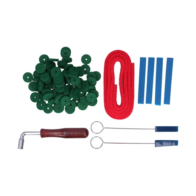 Kit de herramientas afinador de Piano, llave de tono de fieltro, palos silenciosos de goma, bloques, Kit de reparación de instrumentos musicales