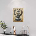 thumbnail image 4 of Zen Stone Wall Art Buddhist Scriptures Background Pictures Wall Decor Canvas Prints Framed Modern Stone Painting Artwork For Bathroom Kitchen Living Room Office12 x16, 4 of 6