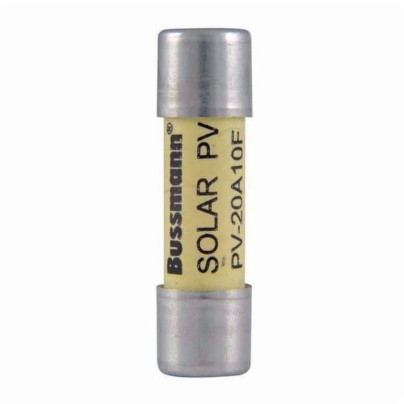 Eaton Bussmann Solar Fuse, 20A, Fast-Acting, Not Rated, Cylindrical PV-20A10F
