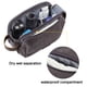 thumbnail image 3 of Neceser de viaje BAGSMART de lona, organizador Dopp kit gris, 3 of 6