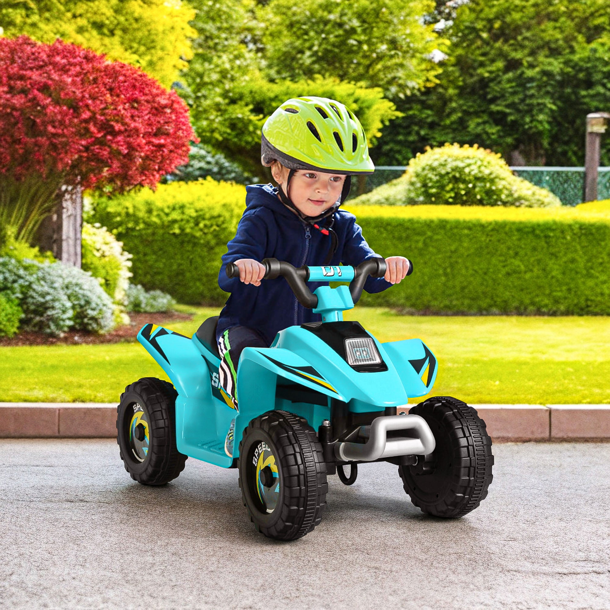 CIPACHO 6V Kids Electric ATV, Kids Four Wheeler, ATV for Kids Ages 4-8, Blue