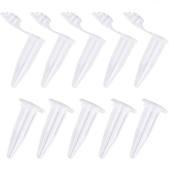 1000Pcs Mini Centrifuge Tubes 1.5Ml Raduated Clear Plastic Centrifuge Vials with Flat-Top Snap Cap
