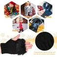 thumbnail image 3 of Becaristey Breathable Fingerless Gloves For Women Wide Application Fine Stitching No Loose Thread Winter Gloves, 3 of 6
