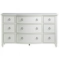 thumbnail image 3 of Beaumont Lane Curved Front Nine Drawer Wood Dresser in White, 3 of 5