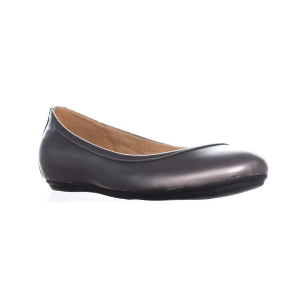 Womens Naturalizer Brittany Round Toe Ballet Flats, Zinc Pewter ...