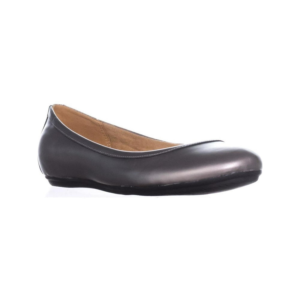 peep toe sparkly flats