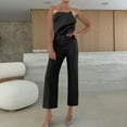 thumbnail image 3 of successthop Wide Leg Jumpsuits for Women Dressy Slim Sleeveless One Piece Backless High Waisted Long Solid Lounge Wear M, 3 of 8