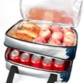 thumbnail image 5 of Shark Double Layered Insulated Refrigerated Large Capacity Handheld Lunch Bag with Two Compartments - 7.1x11.4x16.1 Inches, 5 of 6