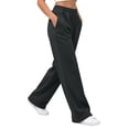 thumbnail image 5 of Jovrlynd Women's Sweatpants Wide Leg High Waist Drawstring Stretch Lounge Pants with Pockers, S-2XL, 5 of 9