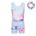thumbnail image 2 of Girls Gymnastics Leotards With Shorts | Sparkle Dance Unitards | Mermaid Active Biketards 2 10 Years Black 6 7 Years 2 of 13