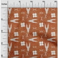 thumbnail image 1 of oneOone Cotton Cambric Fabric Arrow Sign & Check Kasuri Print Sewing Fabric BTY 56 Inch Wide, 1 of 4