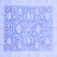 thumbnail image 1 of Ahgly Company Machine Washable Indoor Square Oriental Blue Traditional Area Rugs, 5' Square, 1 of 4
