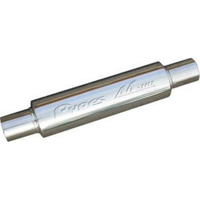 Pypes Performance Échappement Série M-80 2.5 Po. Silencieux Rond en Acier Inoxydable