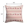 thumbnail image 5 of Mainstays 16" x 16" Sweater Print Decorative Outdoor Throw Pillow, White / Red, 5 of 7
