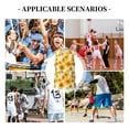 thumbnail image 6 of Naloa White Marble Pattern Sunflower Basketball Jersey Reversible Men's Mesh Athletic Sports Shirts Training Practice S-4XLSmall, 6 of 6