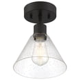 thumbnail image 2 of 63146LEDDLP-MBL/SDG Access Lighting Port Nine - 9W 1 LED Semi-Flush Mount In Transitional Style-11 Inches Tall and 8 Inches Wide-Matte Black, 2 of 5
