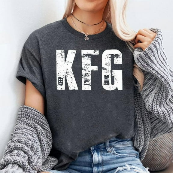 KFG Keep F'N Going Military Style T-Shirt Unisex, Sizes S-5XL, Tbun