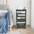 thumbnail image 5 of 5 Tier Rolling Utility Cart Multi-Functional Movable Storage Book Shelves with Lockable Casters for Study Office Kitchen Classroom, Black, 5 of 16