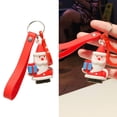 thumbnail image 4 of Christmas Pendant Keychains Women's Purse Keychains Bags Decoration Keychain Santa, 4 of 8