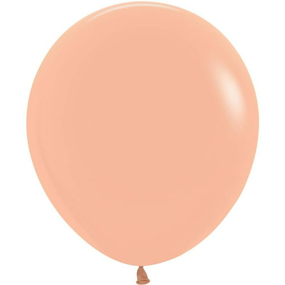 18 inch Sempertex Deluxe Peach-Blush Latex Balloons (24 Pack) - Party Supplies Decorations