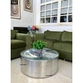 thumbnail image 4 of Nauticalmart Round Aviator Jet Engine Turbine Coffee Table Alumnium Furniture (36 Inches), 4 of 4