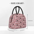 thumbnail image 2 of Daiia Cute Calf Pattern Lunch Bag , Insulated Lunch Box, Small Leakproof Cooler Food Lunch Containers Reusable High Capacity Lunch Tote Bags-One Size, 2 of 6