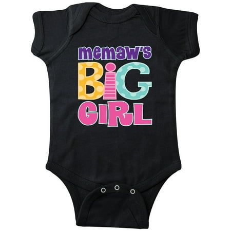 

Inktastic Memaw Big Girl Gift Baby Girl Bodysuit