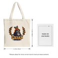 thumbnail image 3 of Stylish Canvas Tote Bag featuring a bearded figure with laurel branches perfect for shopping travel and parties, 3 of 4
