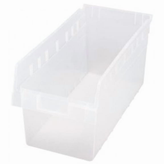 Clear Plastic Storage Bins - 17.88 x 8.38 x 8 in.