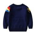 thumbnail image 3 of URMAGIC Baby Boys Knit Sweater Toddler Rainbow Sweatshirt Cotton Pullover Coat Winter Tops Clothes 1-6 Years, 3 of 9