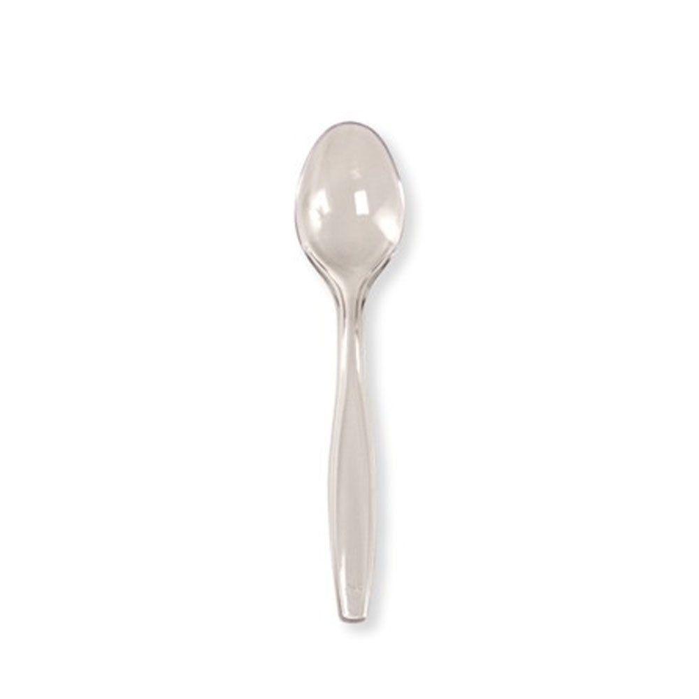 Premium Plastic Spoons Clear,Pack of 24 EA