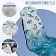 thumbnail image 7 of Bulopur Cute Front Car Seat Towel Shark Foldable Car Seat Sweat Protector with Storage Bag for Beach Holiday Thick Fit SUV Sedan Truck 1pcs, 7 of 7