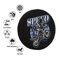 thumbnail image 5 of 17'' Black Retro Fashion Motorcycle Tire Cover, Universal Spare Wheel Covers, Dust-Proof, Water-Proof, Sun-Proof and Corrosion-Proof, 5 of 9