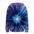 thumbnail image 5 of Towmus Womens Zip Up Hoodies Long Sleeve Crew Neck Printed Trendy Oversize Tops Drawstring Gradient Hoodies with Pockets for Fall Winter, 5 of 5